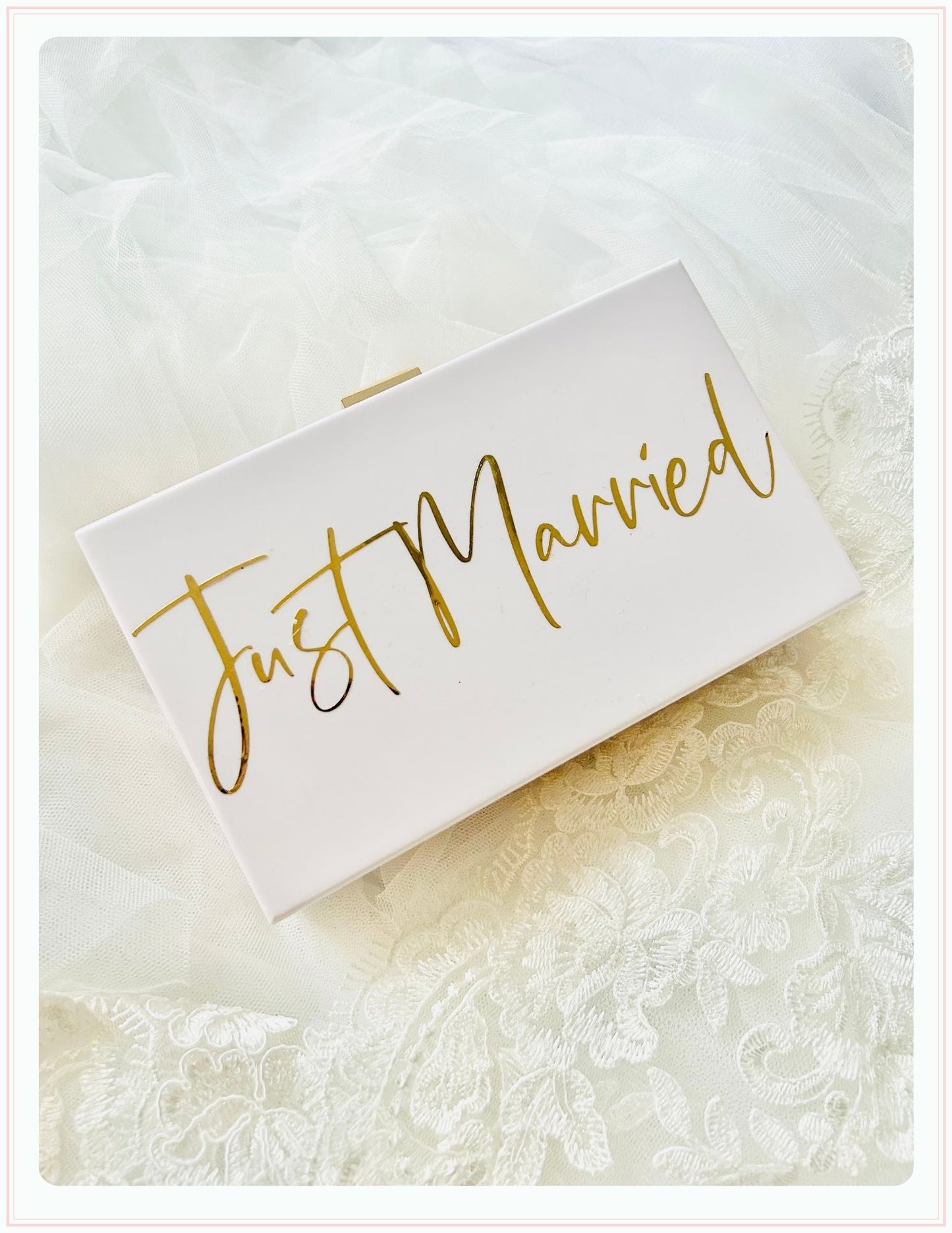 Just Married Clutch Bag