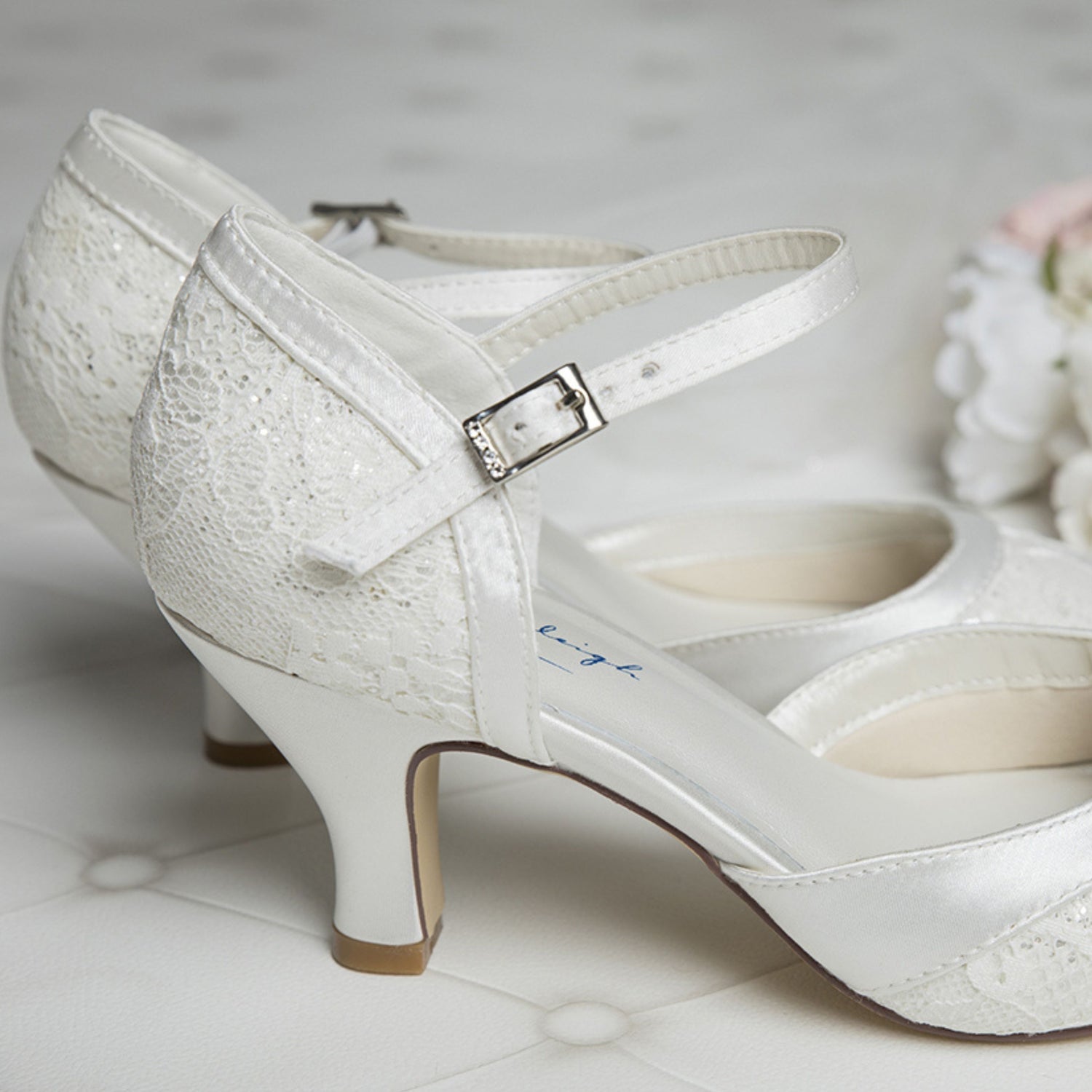 kitten heel wedding shoes