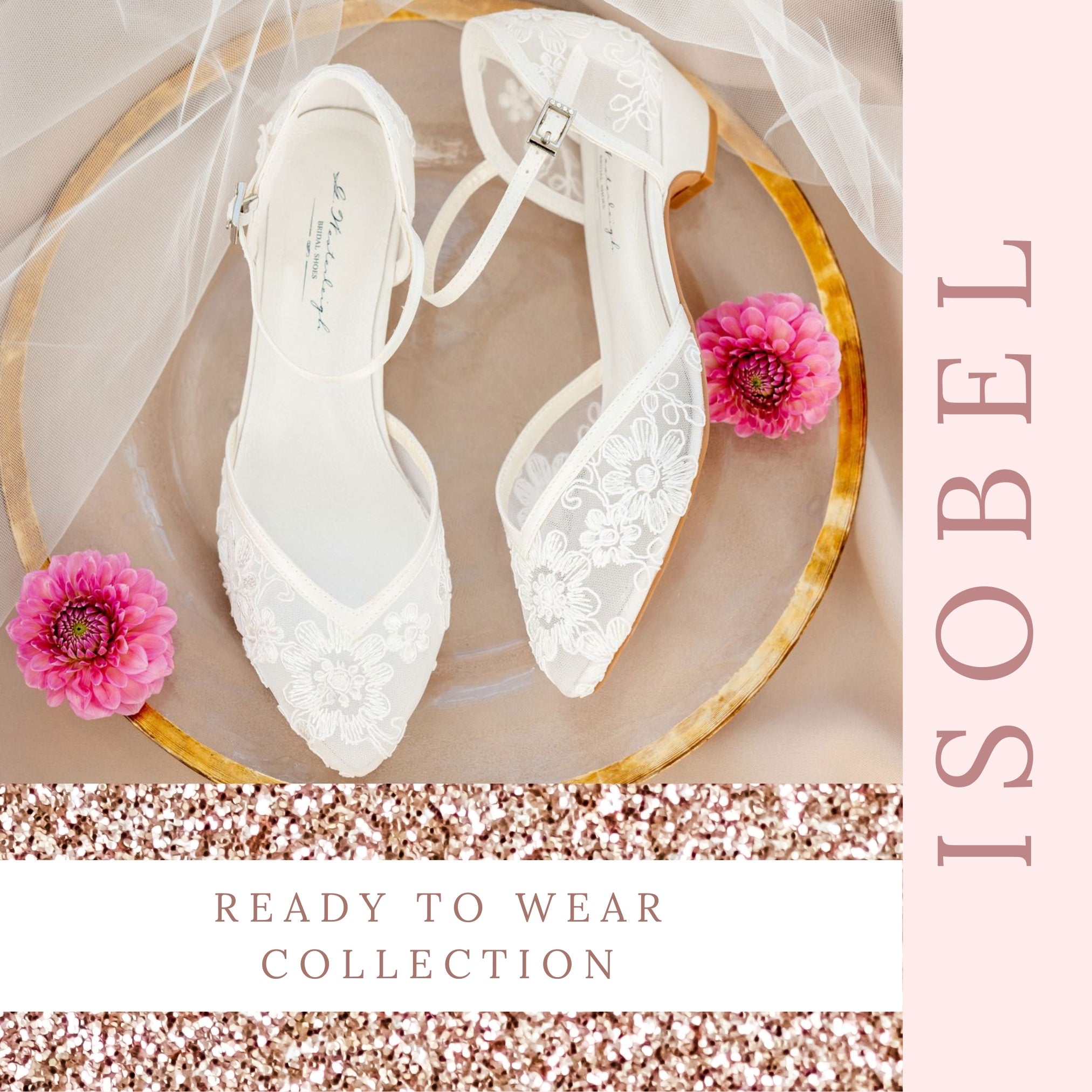 Lace Bridal Heels Lace Wedding Shoes Block Heel Phoenix England