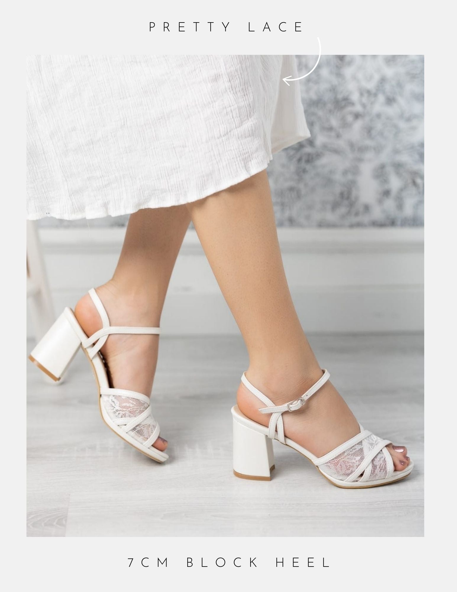 Harper Lace Low Heel Wdding Shoes 2