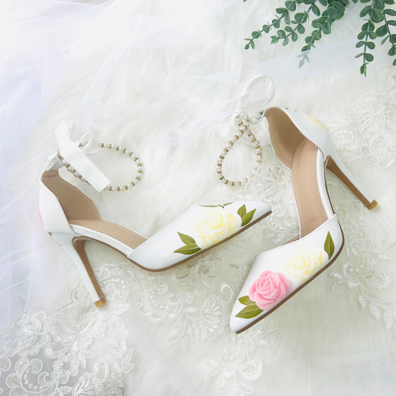 vintage-rose-wedding-shoes