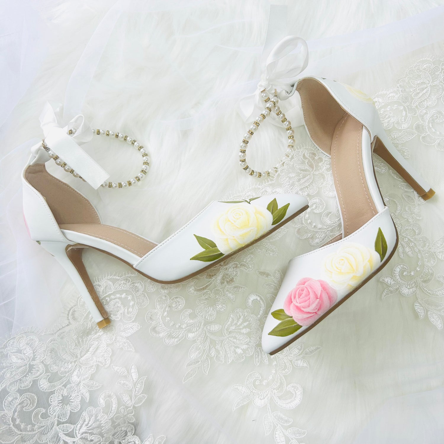 vintage-rose-wedding-shoes