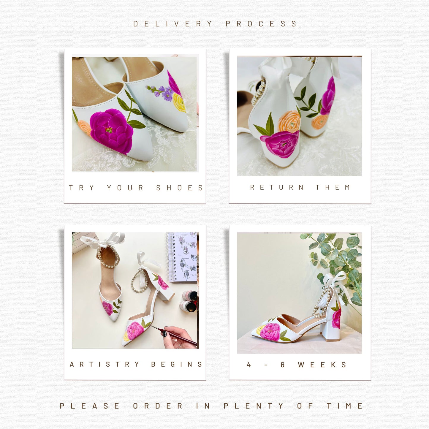 Peony Wedding Shoes | Floral Wedding Shoes