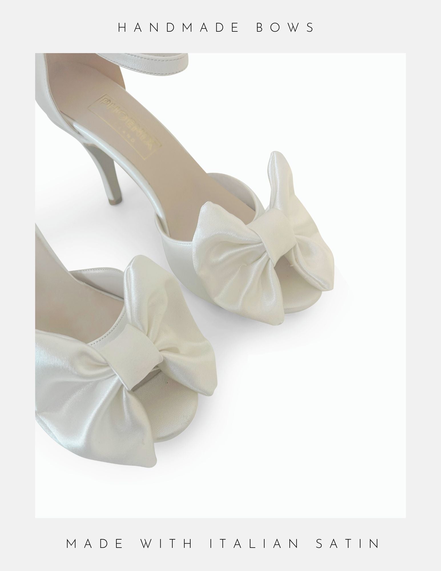 Maisie Bow Block Heel Peep Toe Bridal Shoes 3
