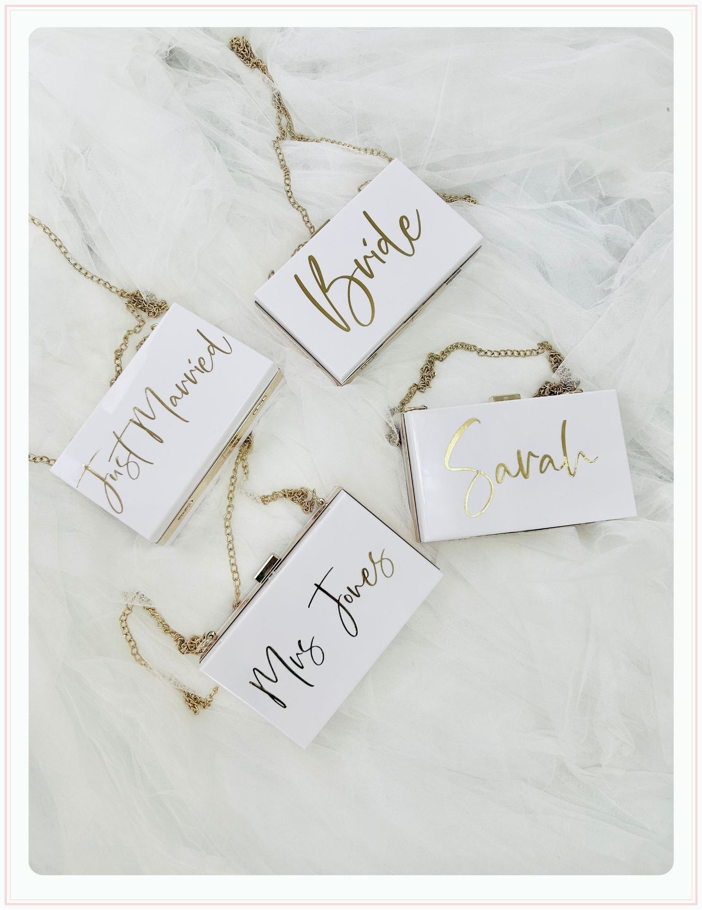 Personalised Mrs Clutch Bag