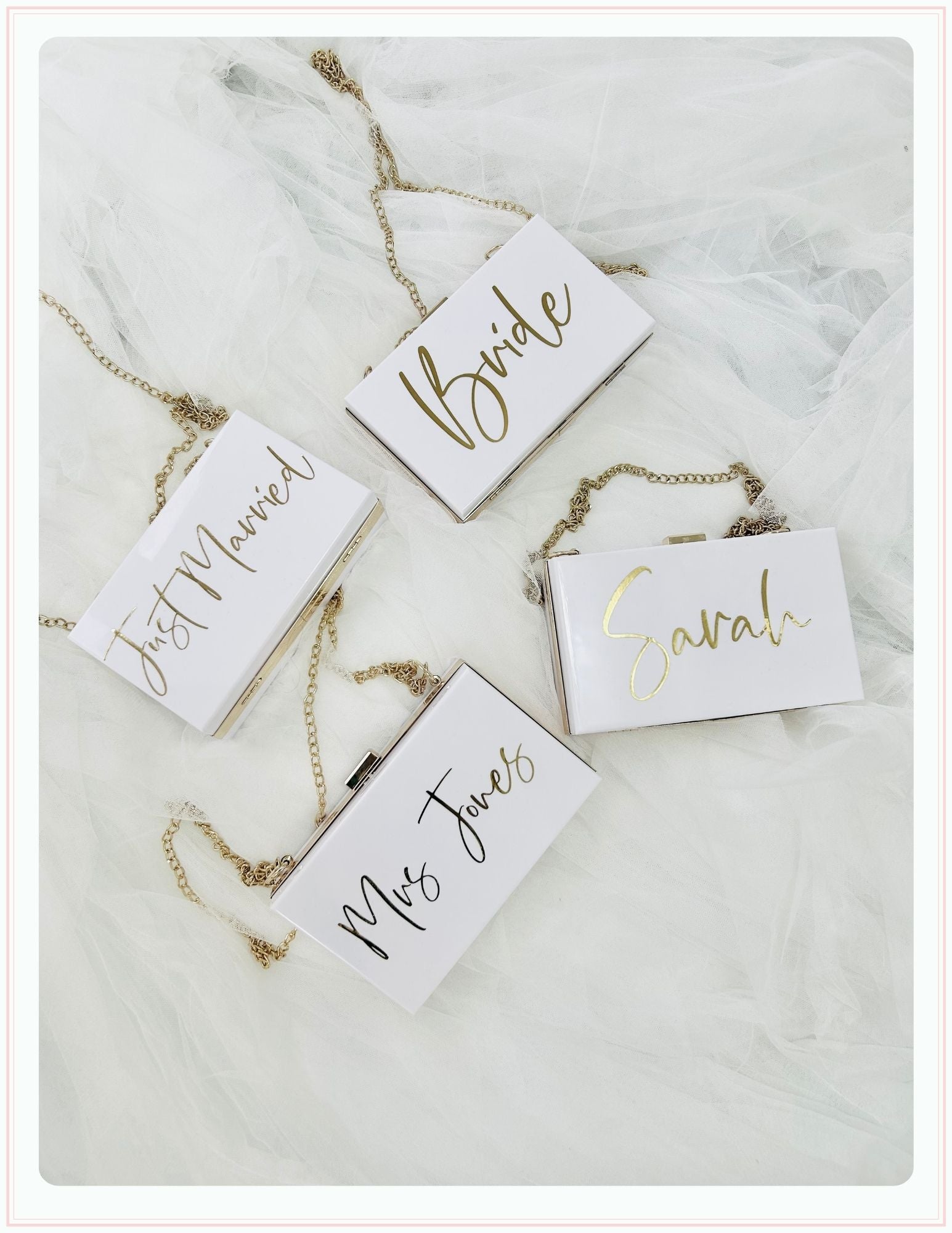 Personalised Bridesmaids Clutch Bag