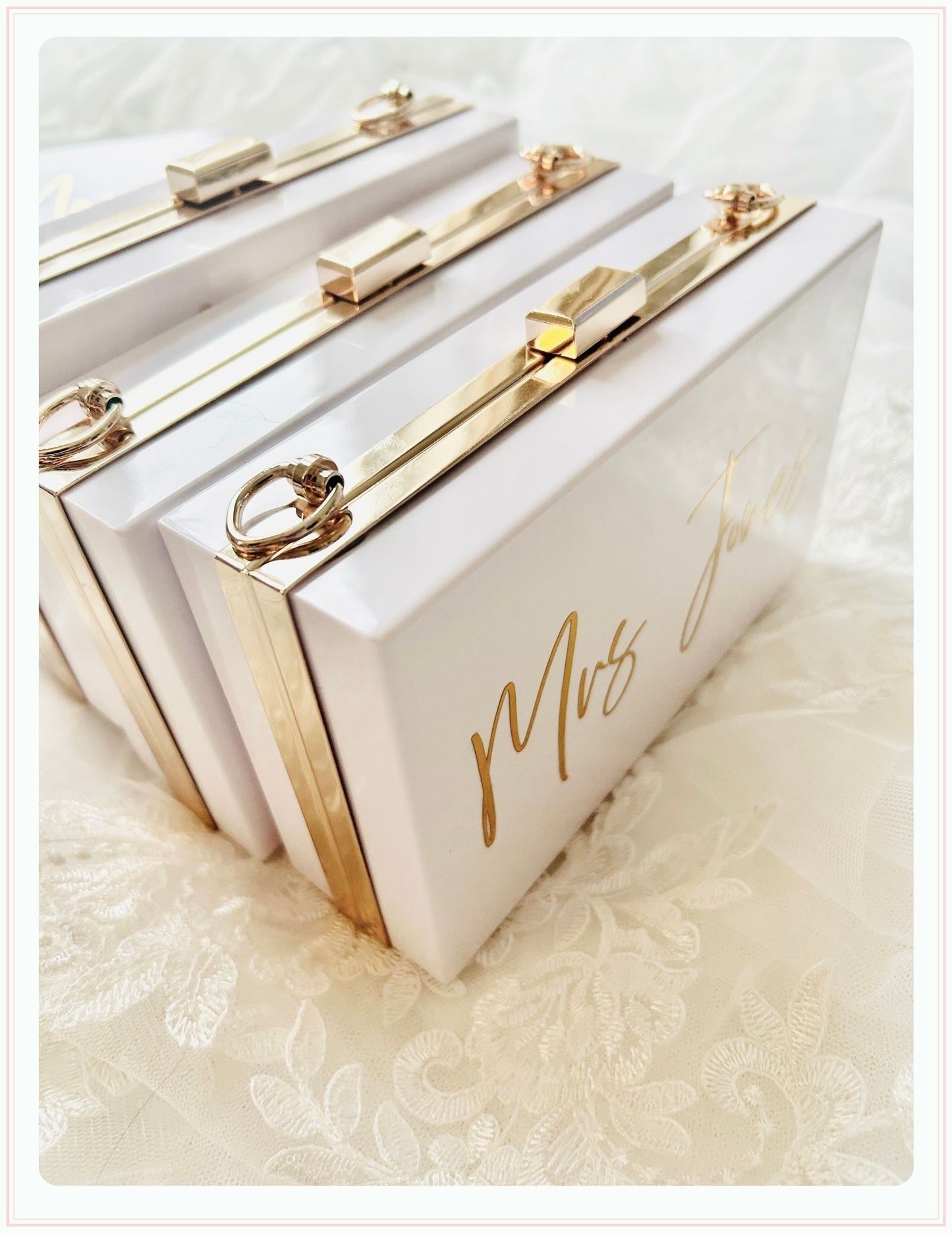 Personalised Mrs Clutch Bag