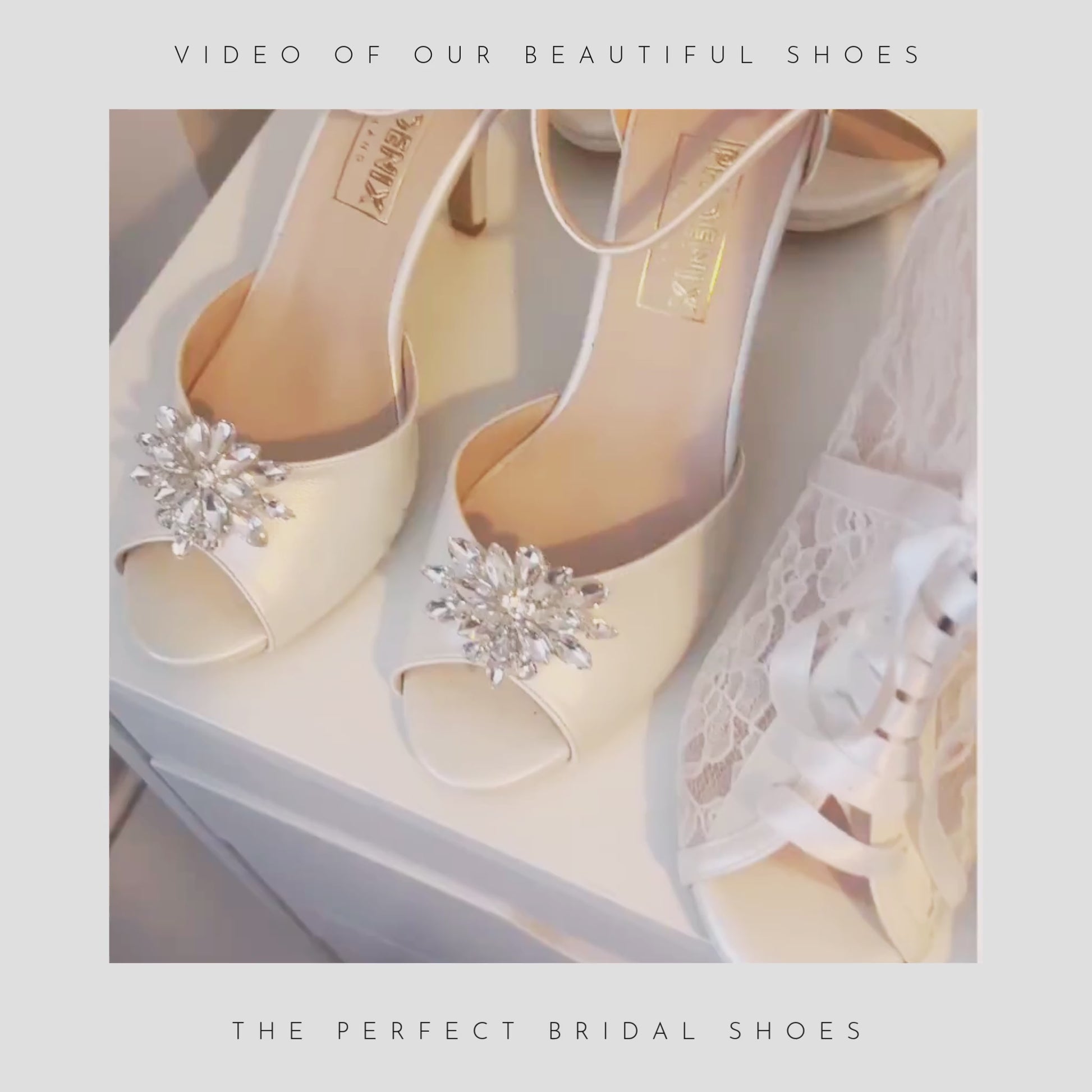 Video showing the Phoenix England wedding shoe collections.